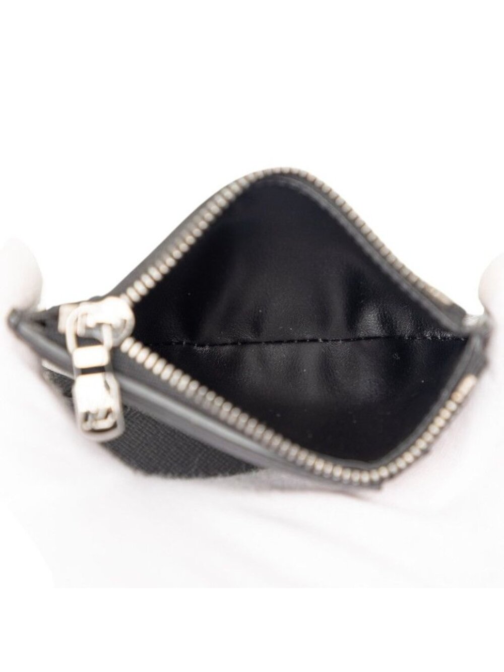 Louis Vuitton Monogram Eclipse Chain Compact Wallet Trifold Black - Picture 5 of 7